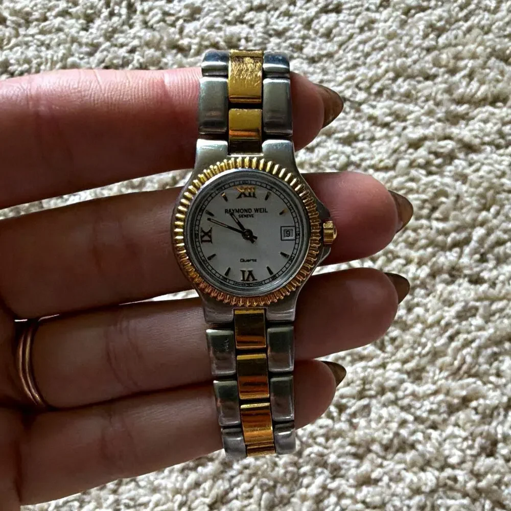 Raymond Weil Geneve Women’s Two-Tone Quartz Date Watch 30m WR